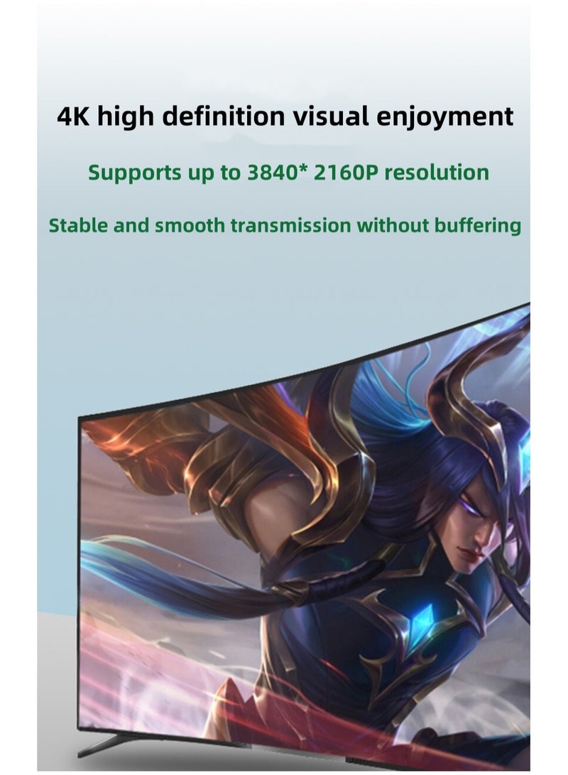 M-Pard 4K60Hz Mini DP to HDMI Converter Cable for Apple Mac, Microsoft Laptop Monitor Projection, Black, 1.8m - Image 4