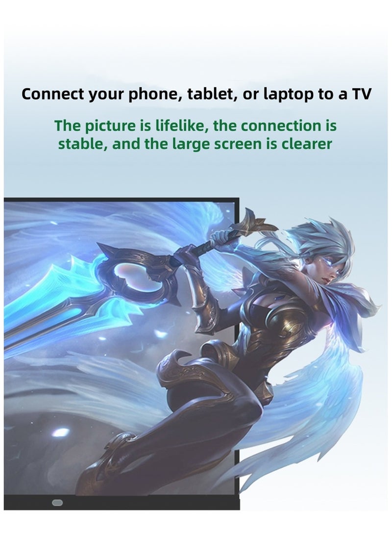 M-Pard 4K60Hz Mini DP to HDMI Converter Cable for Apple Mac, Microsoft Laptop Monitor Projection, Black, 1.8m - Image 5