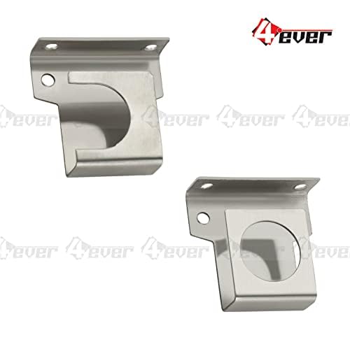 4 Ever 4ever Stainless Steel Curtain Rod Set – 25mm Solid Heavy-Duty with Universal Wall-to-Wall Brackets & Complete Fittings | Pack of 2 Pairs (4 pcs) for Doors and Windows - Image 5