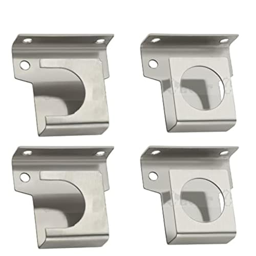 4 Ever 4ever Stainless Steel Curtain Rod Set – 25mm Solid Heavy-Duty with Universal Wall-to-Wall Brackets & Complete Fittings | Pack of 2 Pairs (4 pcs) for Doors and Windows - Image 1