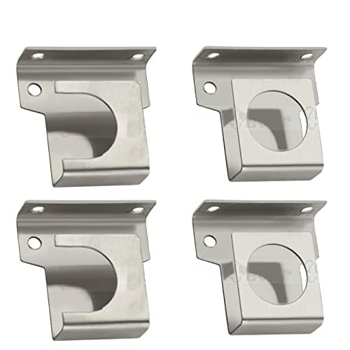 4 Ever 4ever Stainless Steel Curtain Rod Set – 25mm Solid Heavy-Duty with Universal Wall-to-Wall Brackets & Complete Fittings | Pack of 2 Pairs (4 pcs) for Doors and Windows - Image 2