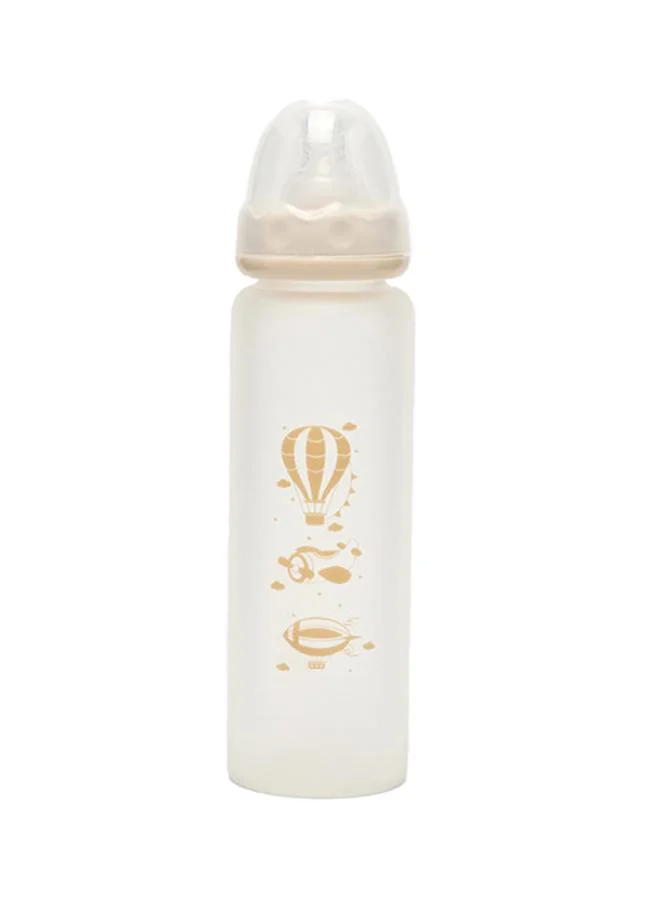 أطفال وأكثر Babies & More Baby Off-White Shatterproof Glass Feeding Bottle 240ml