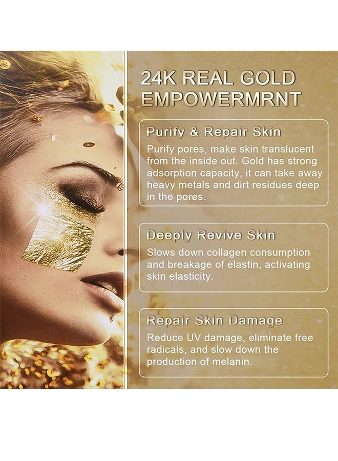 ASMOXA 24K Gold Peel Off Mask ,Face Mask Gold Foil Wrapping-120g - Image 4