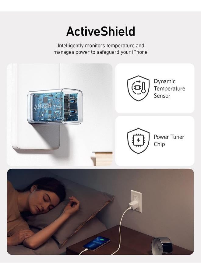 Anker USB C 40W, 521 Charger (Nano Pro), PIQ 3.0 Durable Compact Fast Charger (Not Foldable) For iPhone 13/13 Mini/13 Pro/13 Pro Max/12, Galaxy, Pixel 4/3, iPad/iPad Mini (Cable Not Included) - Image 3