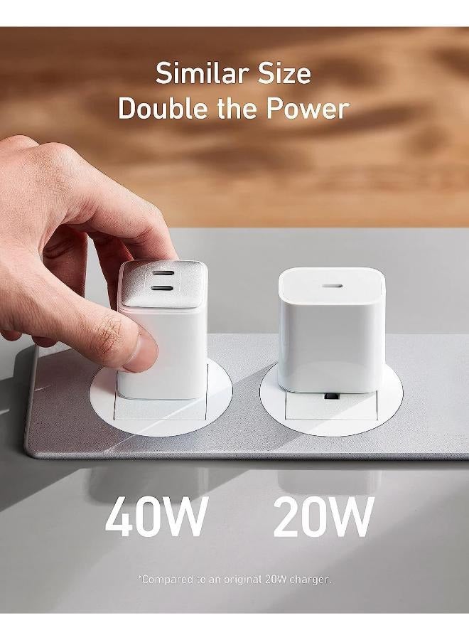 Anker USB C 40W, 521 Charger (Nano Pro), PIQ 3.0 Durable Compact Fast Charger (Not Foldable) For iPhone 13/13 Mini/13 Pro/13 Pro Max/12, Galaxy, Pixel 4/3, iPad/iPad Mini (Cable Not Included) - Image 4