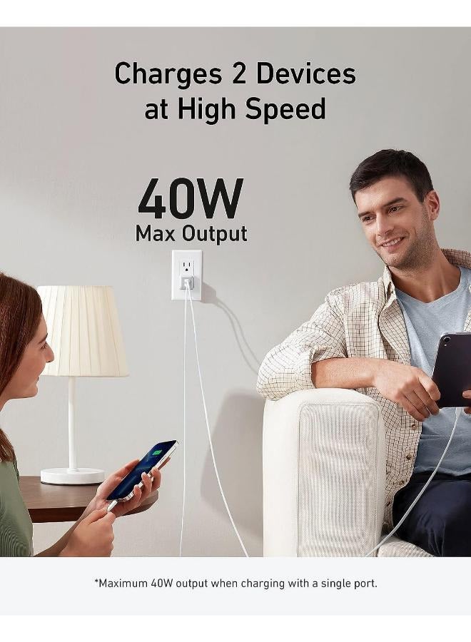 Anker USB C 40W, 521 Charger (Nano Pro), PIQ 3.0 Durable Compact Fast Charger (Not Foldable) For iPhone 13/13 Mini/13 Pro/13 Pro Max/12, Galaxy, Pixel 4/3, iPad/iPad Mini (Cable Not Included) - Image 2