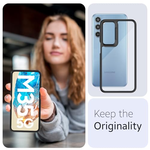 KAPAVER Impulse Series Back Cover Case Compatible with Galaxy M35 (PC+TPU) (Black) - Image 4
