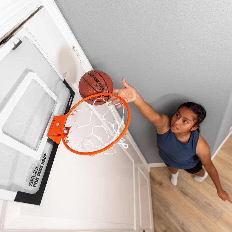 SKLZ Pro Mini Hoop Basketball - 5 Inch Diameter Practice Ball in Brown - Image 4