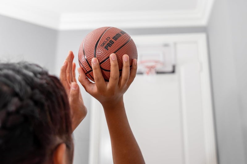 SKLZ Pro Mini Hoop Basketball - 5 Inch Diameter Practice Ball in Brown - Image 5