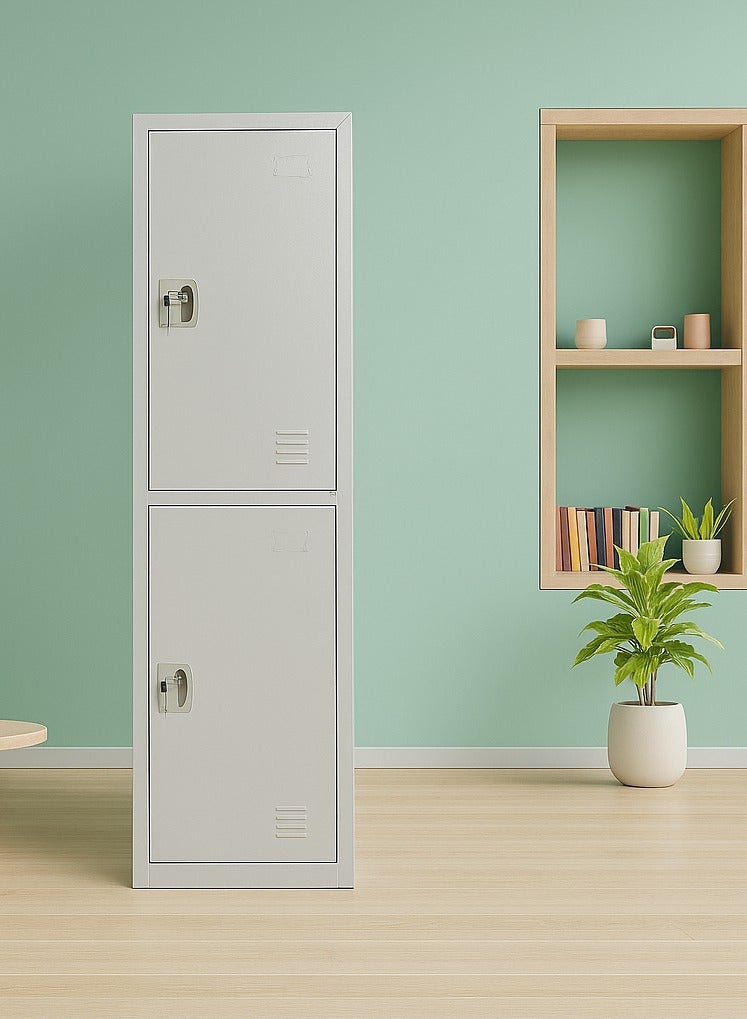 KARNAK خزانة تخزين معدنية ببابين مع مفاتيح للمنزل والمكتب والمدرسة والغرفة الخاصة - Image 3