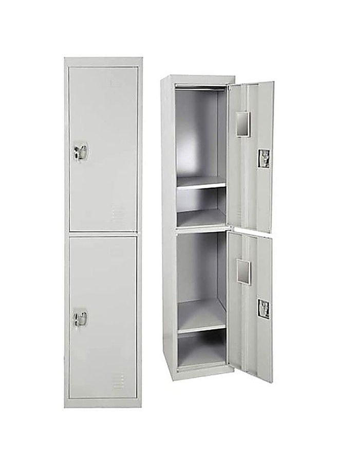 KARNAK - 2 Doors Locker Steel Metal Storage Cabinet With Keys For Home Office School And Private Room - Image 1