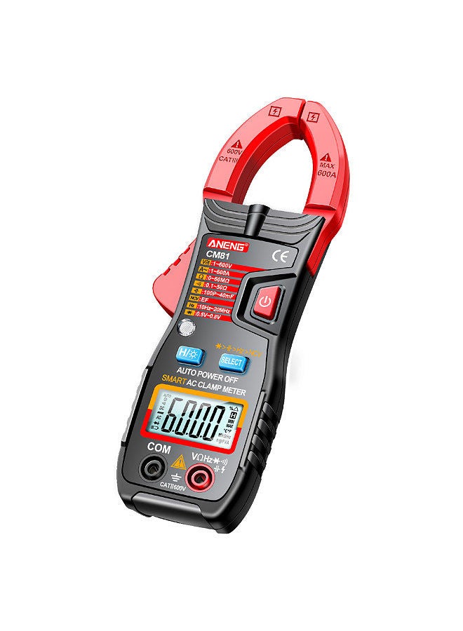 ANENG ANENG CM81 Smart AC Clamp Meter Clamp Type Multimeter 6000 Counts Auto Range Voltmeter 600A Ammeter Resistance Meter with Flashlight - Image 3