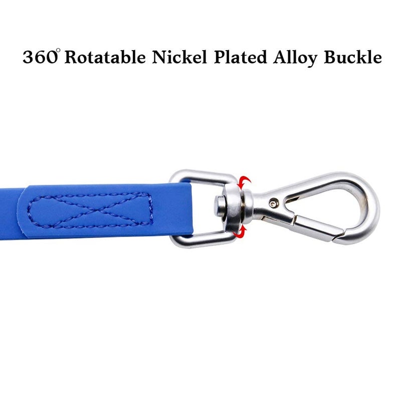 NIMBLE Waterproof Dog Training Leash 50FT 30FT 15FT 10FT 5FT Heavy Duty Recall Long Lead for Large Medium Small Dogs (15FT, Blue) - Image 3