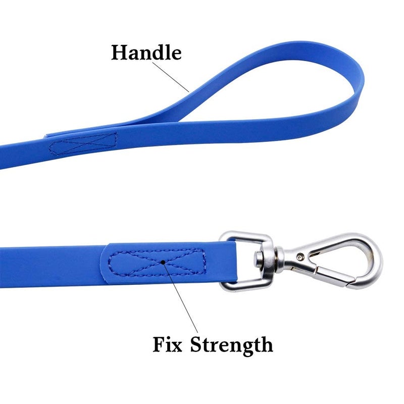 NIMBLE Waterproof Dog Training Leash 50FT 30FT 15FT 10FT 5FT Heavy Duty Recall Long Lead for Large Medium Small Dogs (15FT, Blue) - Image 2