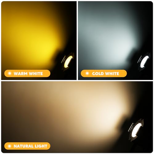 HOLDLAMP Spotlight COB LED Stage Light Par Lights Party Warm Cold White DMX Spotlights Portable Metal Housing Strobe Light Bright for Church, Concert, Theater, Photostudio, Live Show (1 Pack) - Image 2