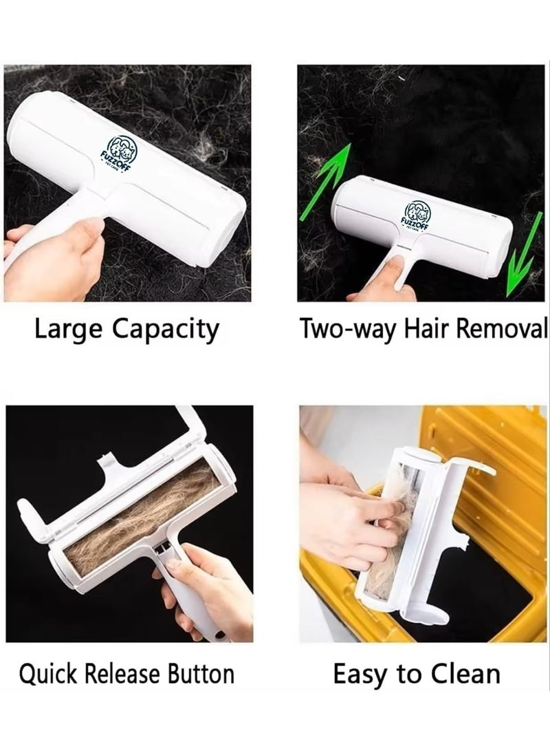 SKAFA Pet Hair Remover Lint Roller for Pet Hair | Cat & Dog Hair Remover Easily for Couch, Furniture, Carpet, Car Seat, Reusable Roller W/Self-Cleaning Base - Upgraded Animal Fur Removal Tool. - Image 4