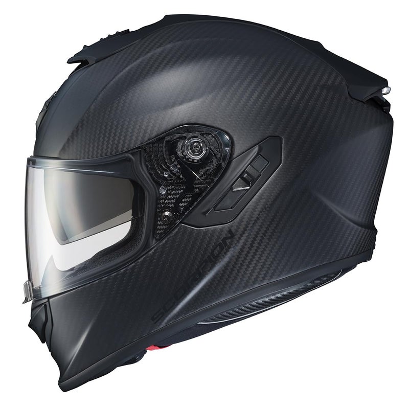 ScorpionEXO ST1400 EVO Carbon Fiber Full Face Sport Touring Street Motorcycle Helmet Bluetooth Ready Speaker Pockets DOT ECE Solid Matte Black XLarge - Image 2