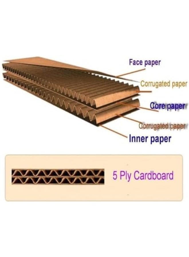 AL FAKHAMA Extra Large 5-Ply Double Layer Corrugated Cardboard Boxes 60x60x60 cm – Heavy Duty Packing and Moving Boxes for Shipping, Storage, Home, Office, and Industrial Use – Pack of 2 - Image 5