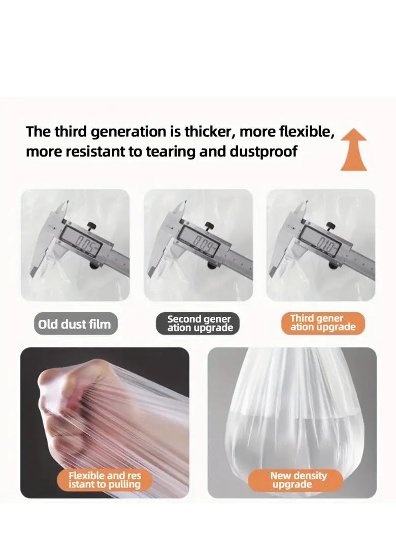 مارلا مول غطاء أريكة بلاستيكي 3 م × 20 م، وغطاء أريكة مقاوم للماء، وغطاء سرير، وغطاء حماية أثاث كبير للأريكة/السرير/الطاولة والكراسي، وغطاء حماية من الغبار والسوائل لتجديد المنزل ونقله - Image 2