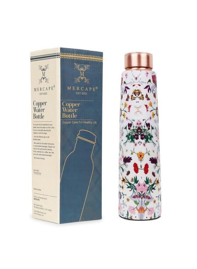 MERCAPE® Copper Water Bottle - Multi Colored Ample Design, Leak Proof, Joint Less (900ml) for Ayurveda & Yoga - Image 1