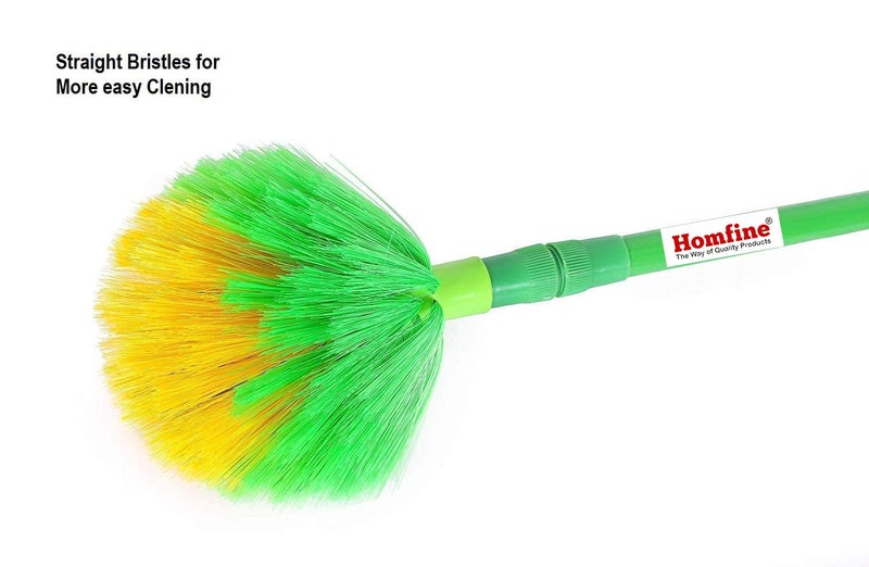 Homfine Gobhi Jala Brush with Long Handle Stick Broom for Ceiling Jala Cleaning for Home, Office Cleans Hidden Corners Cobweb Reomver Wall Dusting (1 Pc, Color May Vary) - Image 4