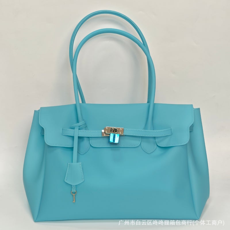 Jellyfirkin Jelly Tote Bag for Women, M Size, Large Capacity Underarm Bag - Image 5