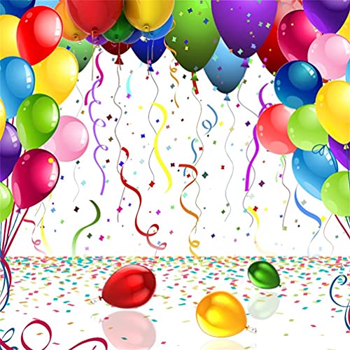 AOFOTO 10x10ft Birthday Backdrop Colorful Balloons Photography Background Party Decoration Kid Baby Girl Boy Child Infant Adult Artistic Portrait Photoshoot Studio Props Video Drop Wallpaper Drape - Image 1