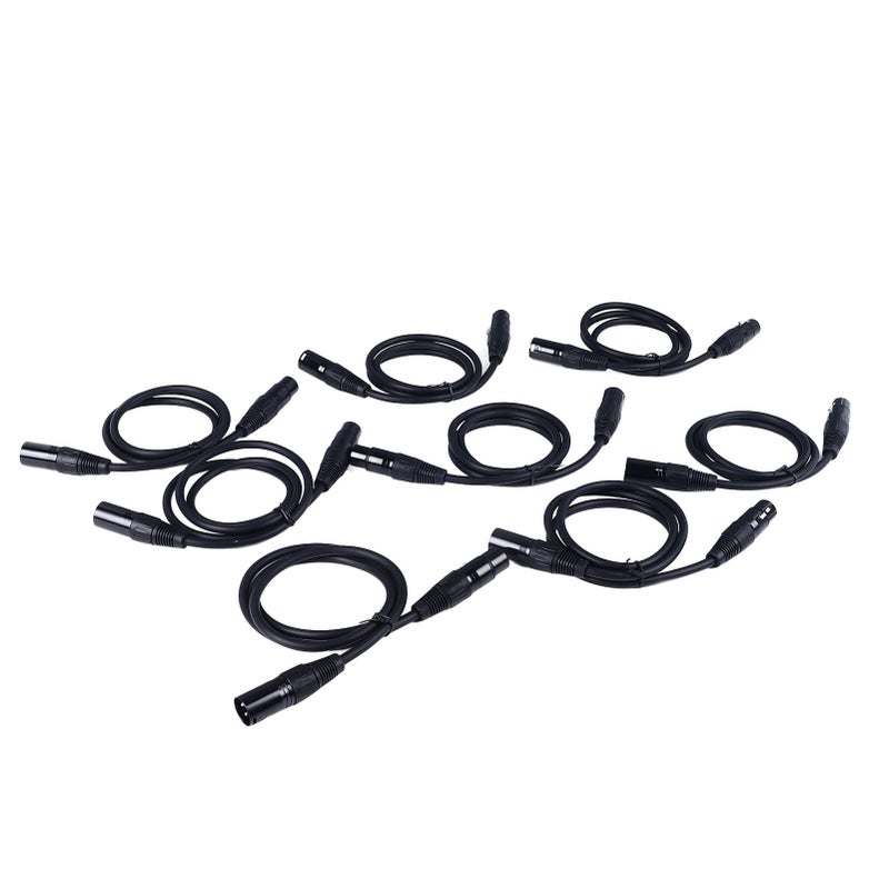 8Pcs XLR Male to Female Cable Microphone Audio Cord 1m Audio Line for Music Performance - Image 2