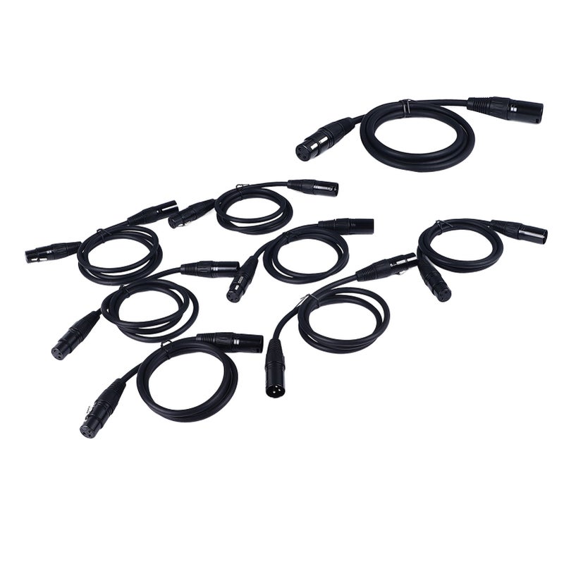 8Pcs XLR Male to Female Cable Microphone Audio Cord 1m Audio Line for Music Performance - Image 4