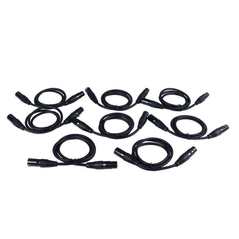 8Pcs XLR Male to Female Cable Microphone Audio Cord 1m Audio Line for Music Performance - Image 5