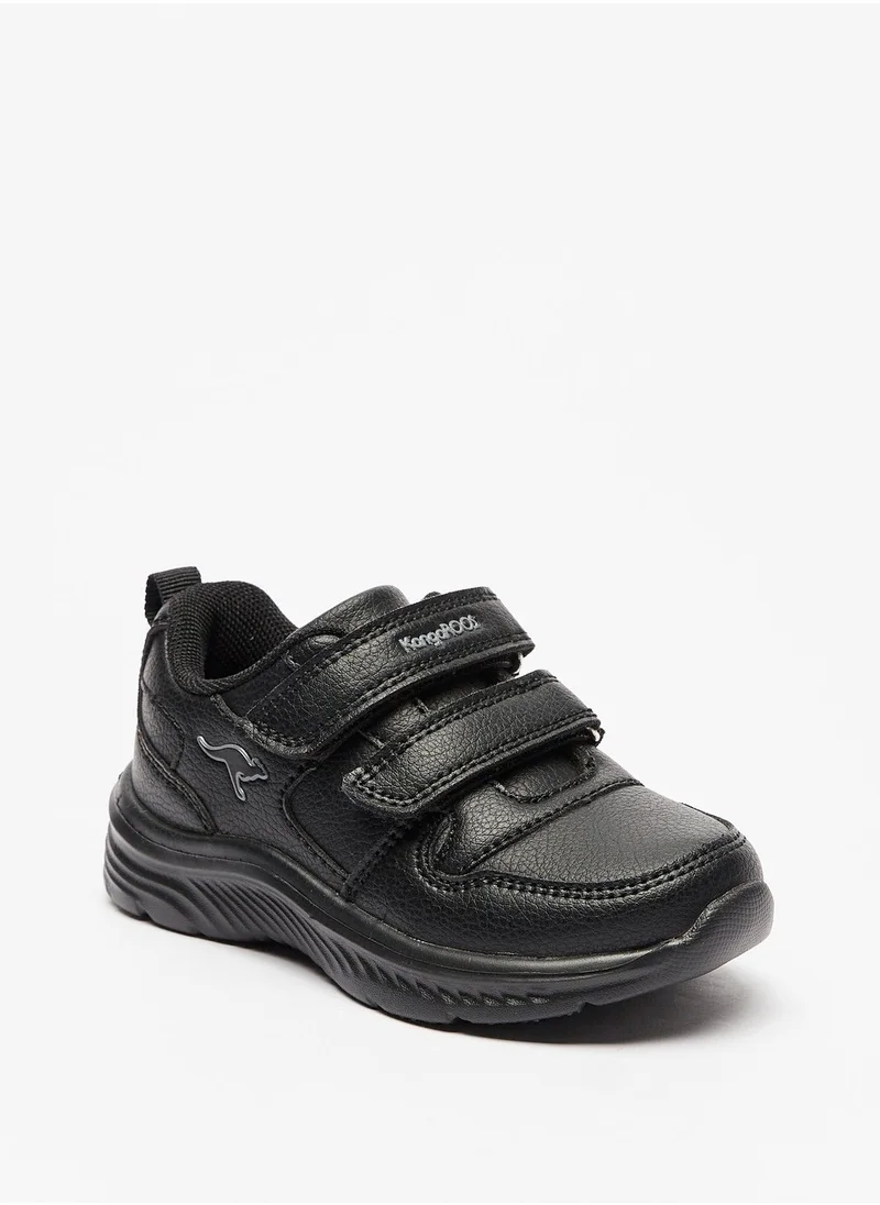 kangaROOS Textured Sneakers with Hook and Loop Closure