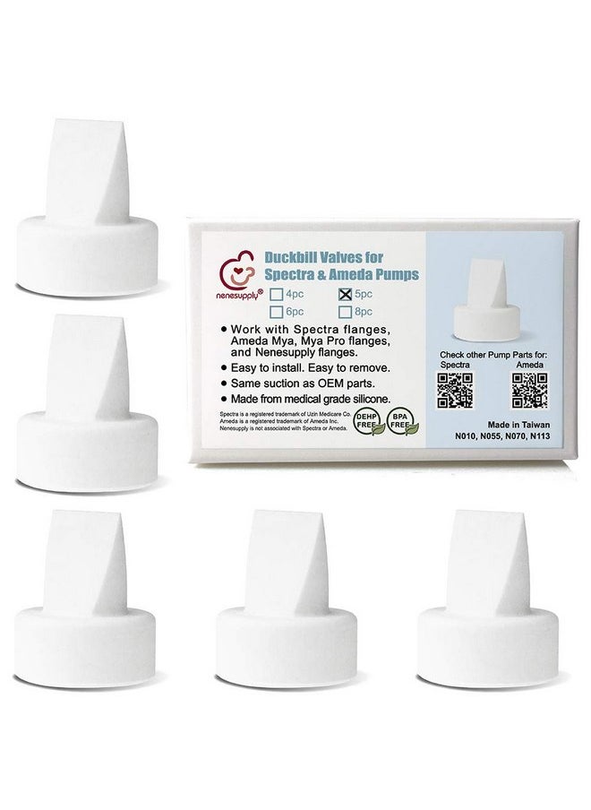 NENESUPPLY Nenesupply 5 pc Duckbill Valves Compatible with Spectra S1 Spectra S2 Breastpumps Not Original Spectra Pump Parts Replace Spectra Duckbill Valves and Spectra Valves  - Image 1