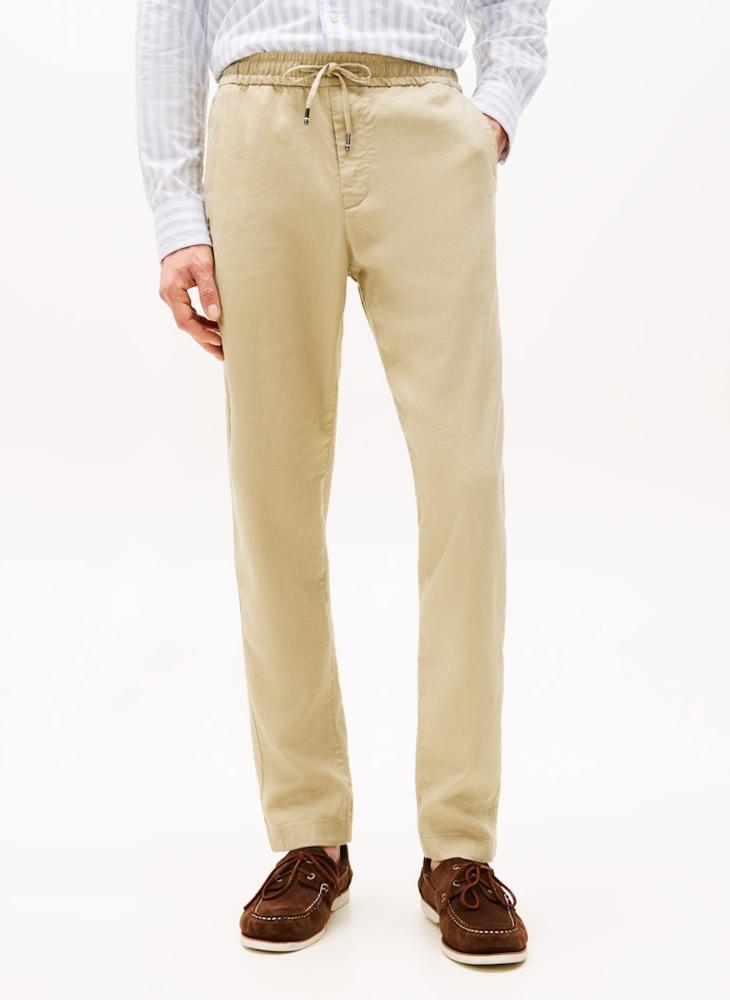 TOMMY HILFIGER Harlem Sorona Linen Drawstring Sweatpants - Image 3