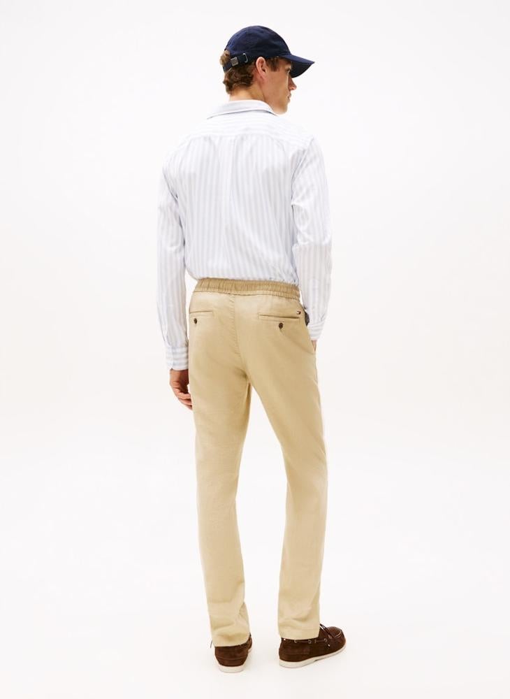 TOMMY HILFIGER Harlem Sorona Linen Drawstring Sweatpants - Image 2