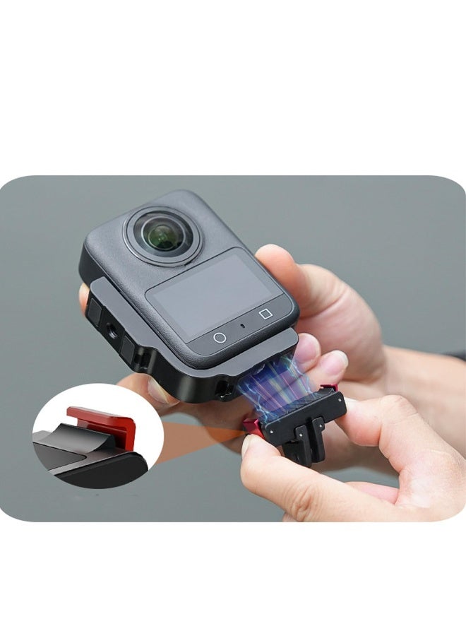 L Horizontal Mount Bracket for DJI Osmo 360 Magnetic Bracket Camera Aluminum Alloy 90 Degree Transverse Support Stand Holder with 1/4" Screw Hole and Foldable Two-Prong Interface Adapter - Image 4