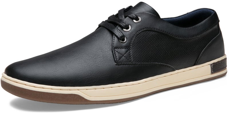 Jousen Men's Casual Shoes Memory Foam Mens Fashion Sneakers Business Dress Sneaker (A81Q06 Black 9.5) - Image 1