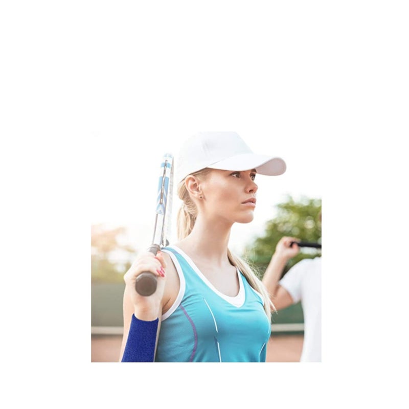 Zikra 6 Pack Wrist Sweatband Sport Wristbands Elastic Athletic Cotton Wrist Bands Unisex for Football Basketball Running Athletic Sports - Image 3