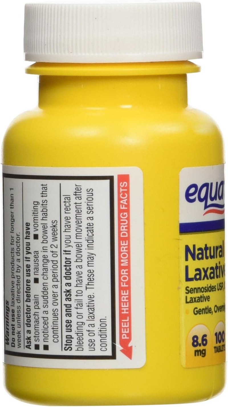 Equate Natural Vegetable Laxative Tablets, Sennosides 8.6 mg, 100 Count - Image 4