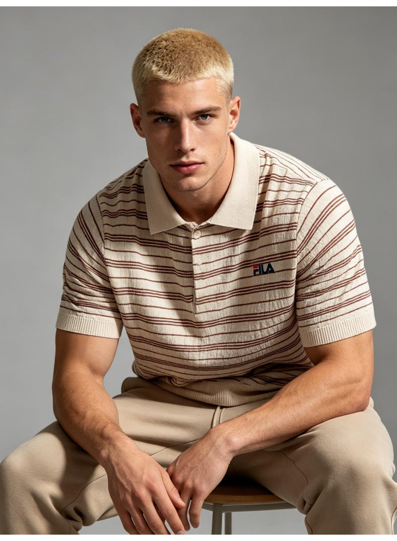 فيلا FILA striped Polo shirt for men and women - Image 1