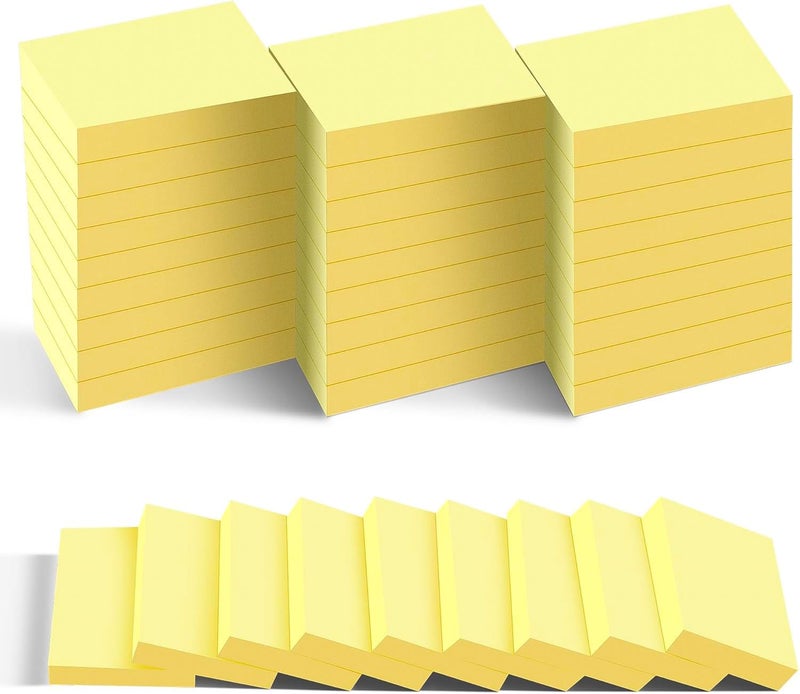 TKTB Mini Sticky Notes 1.5x2 in, 36 Pad Yellow Strong Adhesive Post, Suitable for School, Home, Office, Clean Removal - Image 1