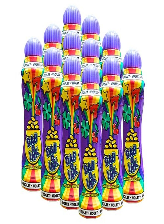 Dab-O-Ink One Dozen 4oz Violet Bingo Dauber - Image 1
