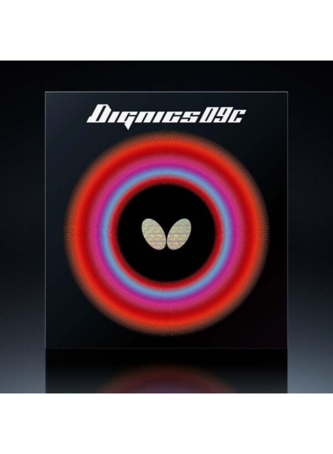 Butterfly Dignics 09C Table Tennis Rubber - Black, 1.9mm