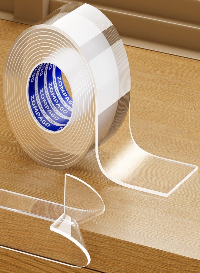 ZOMPAGO Clear Soft Corner Protectors for Furniture Strip, 2in (W) x 6.56FT(L),Sharp Edge & Table Bumper,Window Edge,Wall Protector,Soft Corner Guards Safe for Proof,Table Corner Protectors in Family - Image 1