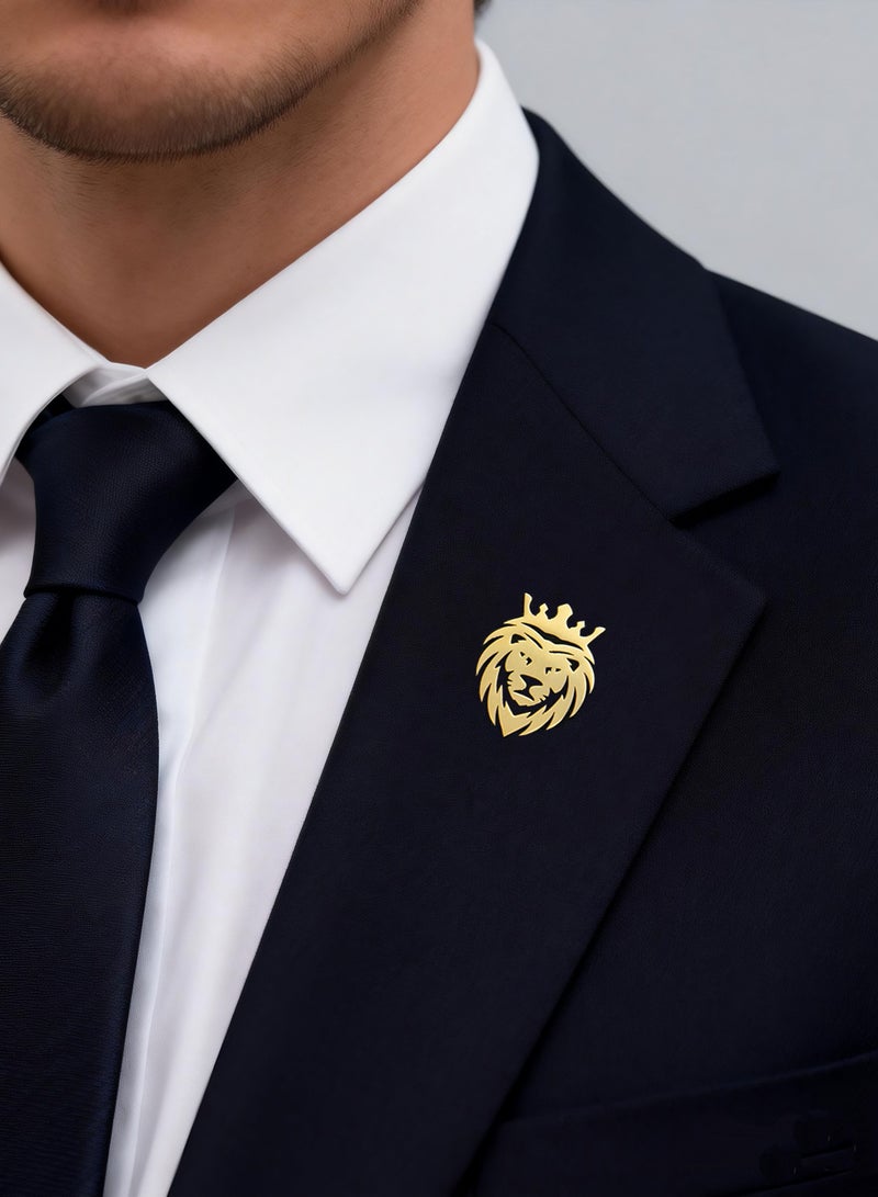 Pin Brooch, 1PC Premium Shinny Stainless Steel Pin Brooch for Women Men Children, Lapel Pins Shirt Collar Brooch Buckle Lapel Pins Badge Suit Clip Accessory for Clothing Bags Jackets Shirts - Image 2