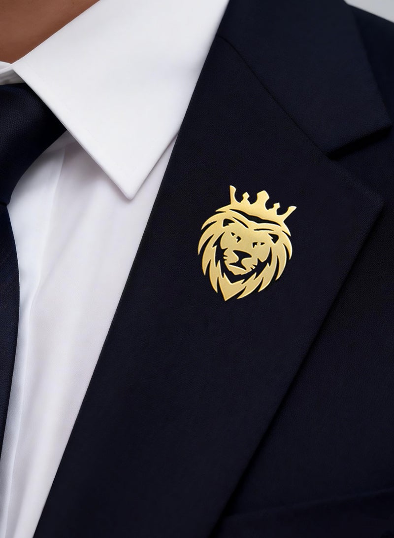 Pin Brooch, 1PC Premium Shinny Stainless Steel Pin Brooch for Women Men Children, Lapel Pins Shirt Collar Brooch Buckle Lapel Pins Badge Suit Clip Accessory for Clothing Bags Jackets Shirts - Image 1