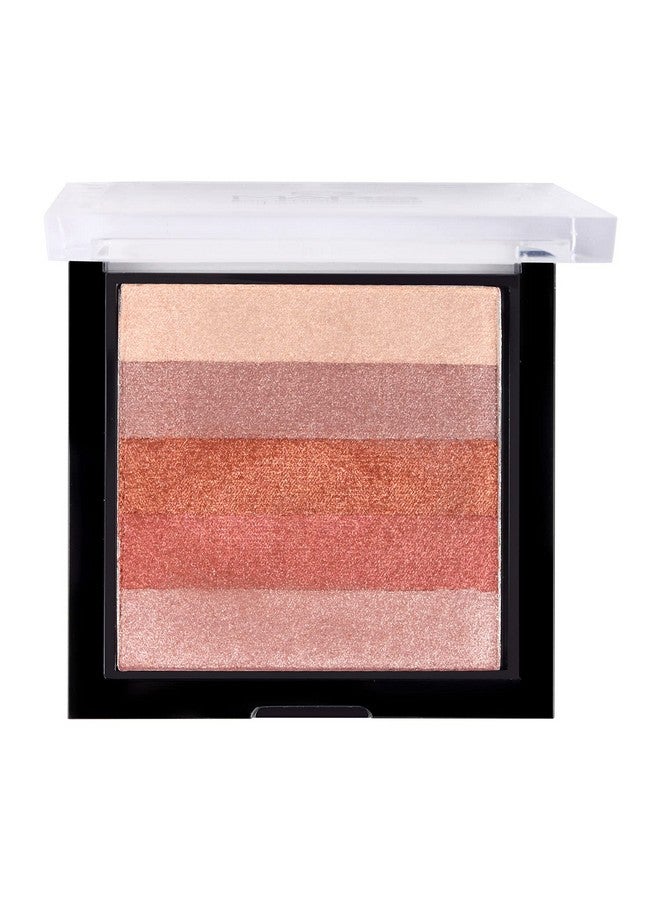 مارس 5 ظلال في 1 لوحة هايلايتر من الطوب | أحمر الخدود ممتاز لمكياج الوجه | حجم صغير (7.5 جرام) (الظل-03) - Image 1