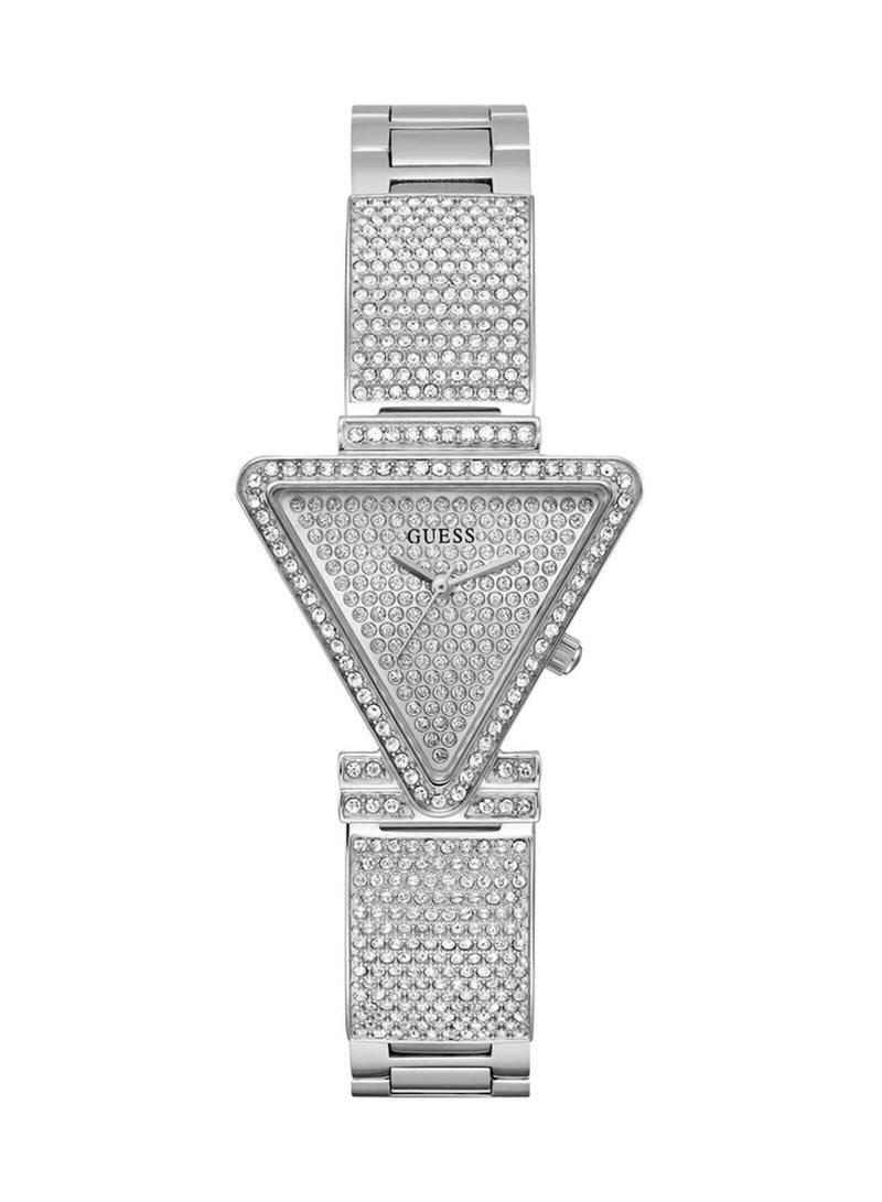 GUESS Fame Ladies Analog Quartz Triangle Shape Stainless Steel Watch GW0644L1 - Image 1