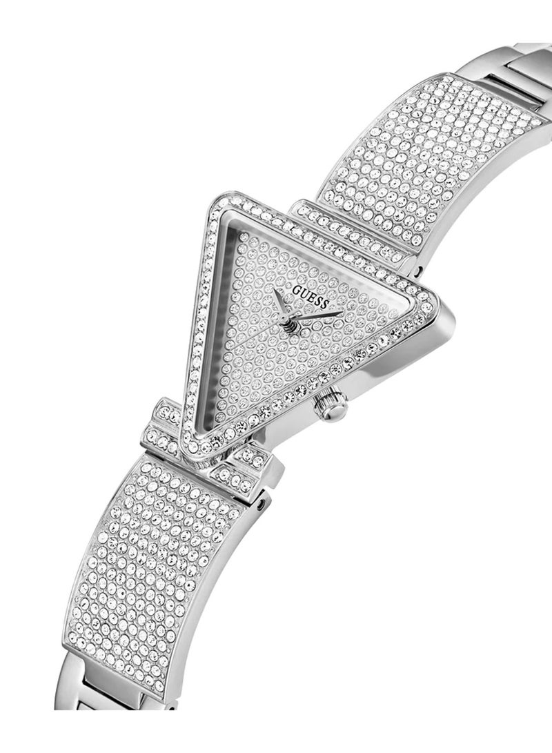 GUESS Fame Ladies Analog Quartz Triangle Shape Stainless Steel Watch GW0644L1 - Image 2