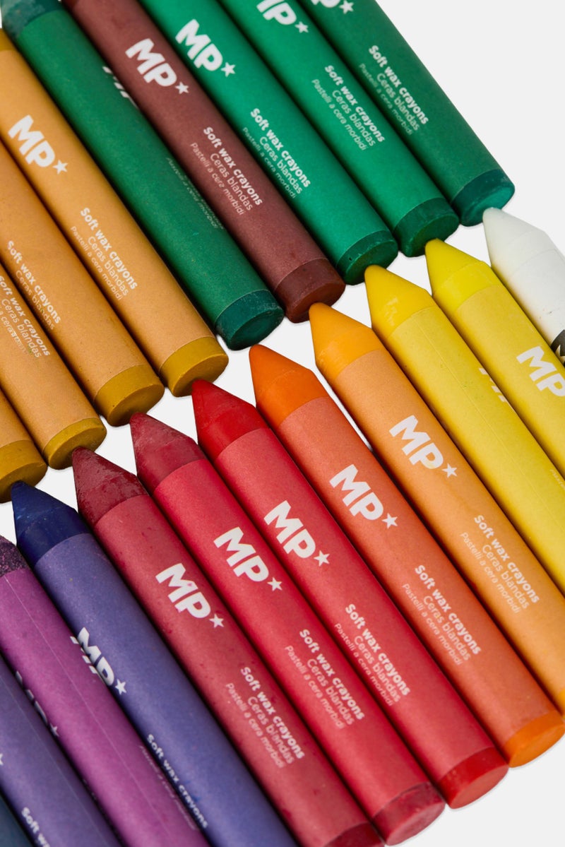 Toys For Less 24 Pieces Soft Wax Crayons Set - Image 3