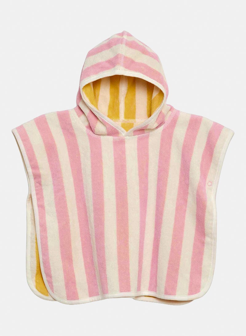 Kiabi Reversible Terry Bath Poncho Pink - Image 1